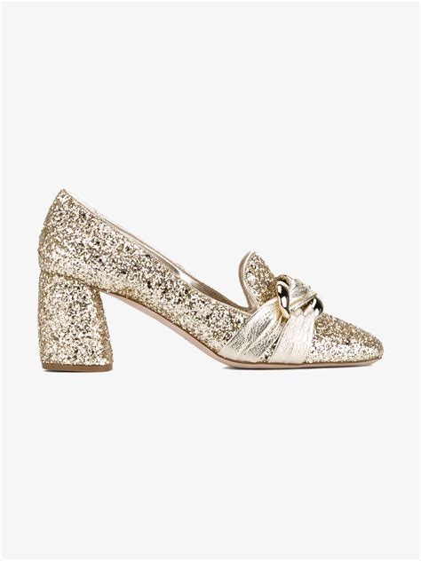 miu miu embellished glitter pumps|Women's pumps shoes .